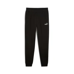 Pantaloni sportivi neri da Uomo con logo frontale in contrasto Puma