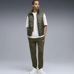 Pantaloni tuta verde militare con tasche da Uomo Puma
