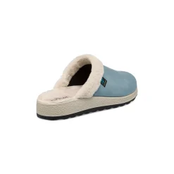 Pantofole azzurre da donna con colletto imbottito Fly Flot