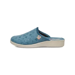 Pantofole azzurre da Donna con cuori Fly Flot