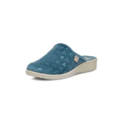 Pantofole azzurre da Donna con cuori Fly Flot