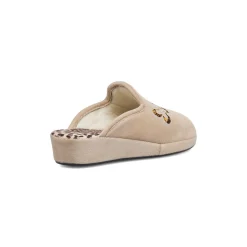 Pantofole beige da Donna con farfalla e strass decorative Stilrosa