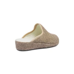 Pantofole beige da Donna con suola in gomma Stilrosa