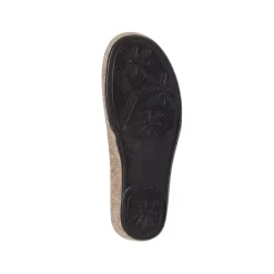Pantofole beige da Donna con suola in gomma Stilrosa