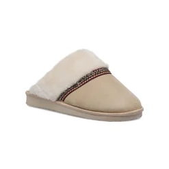 Pantofole beige da Donna con pelliccia sintetica Lora Ferres