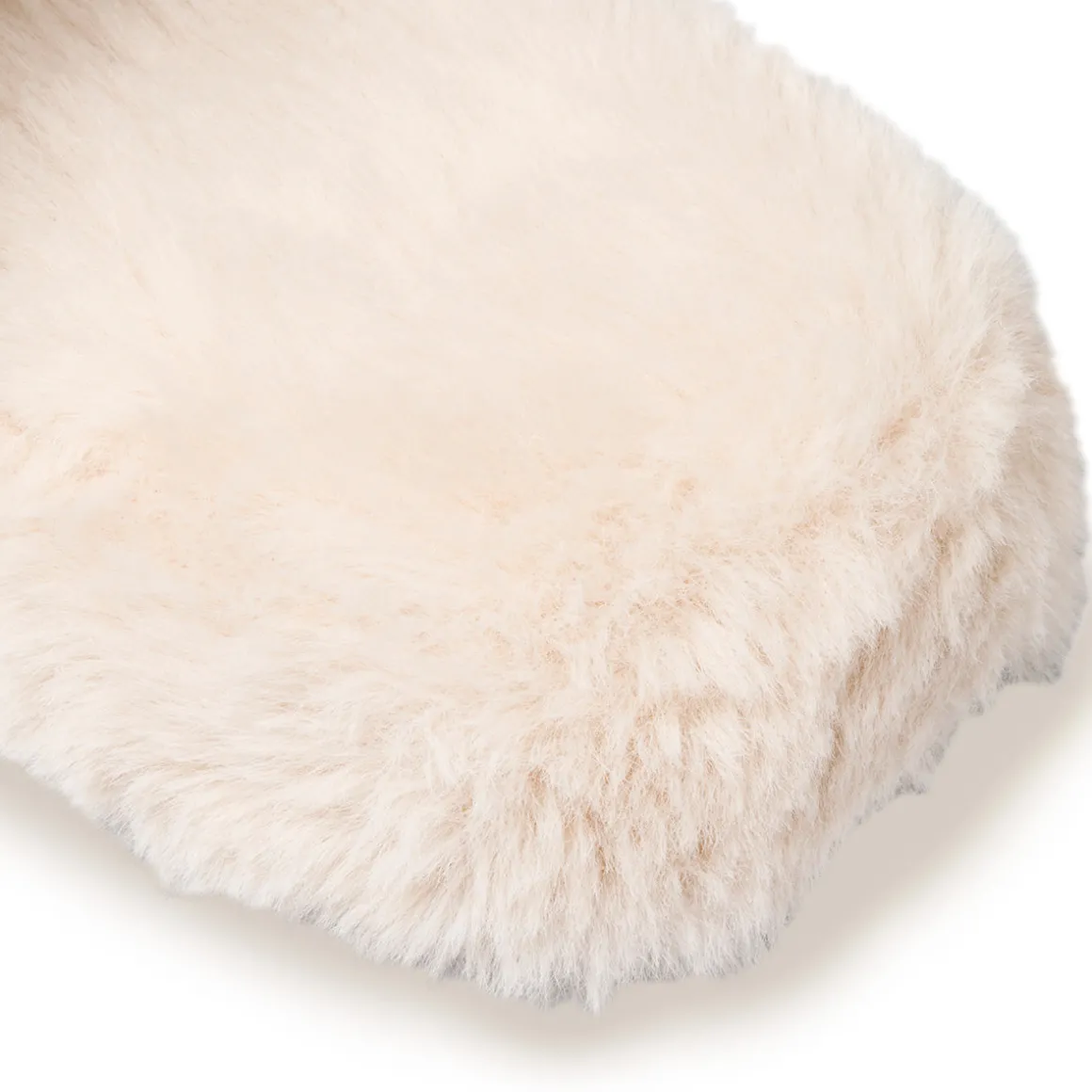 Pantofole beige da donna in pelliccia sintetica Lora Ferres