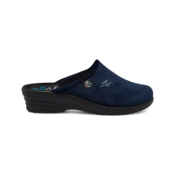 Pantofole blu da donna con sottopiede anatomico Fly Flot