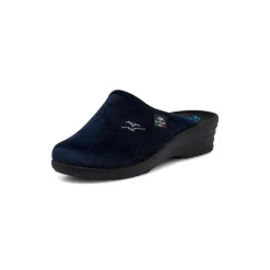 Pantofole blu da donna con sottopiede anatomico Fly Flot
