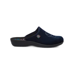 Pantofole blu da Donna con elefantino in strass Fly Flot