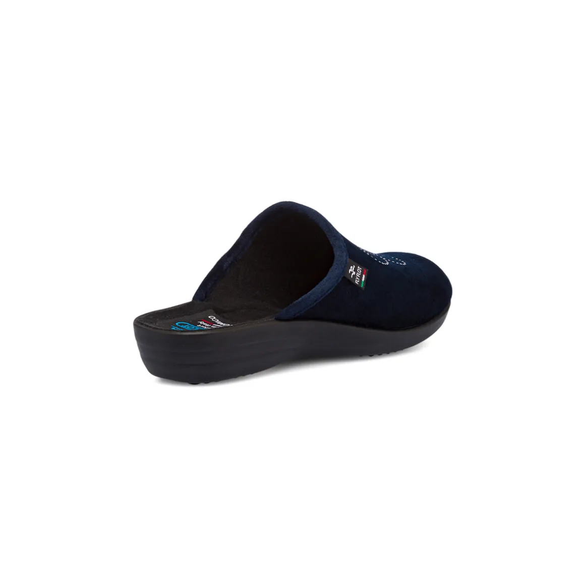 Pantofole blu da Donna con elefantino in strass Fly Flot