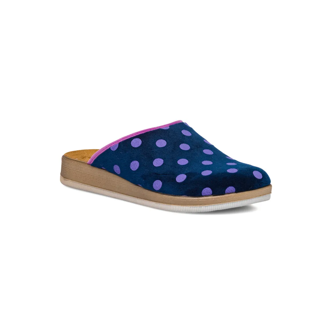 Pantofole blu da Donna Inblu con pois