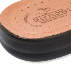 Pantofole blu da uomo con logo argento e sottopiede anti-shock Fly Flot