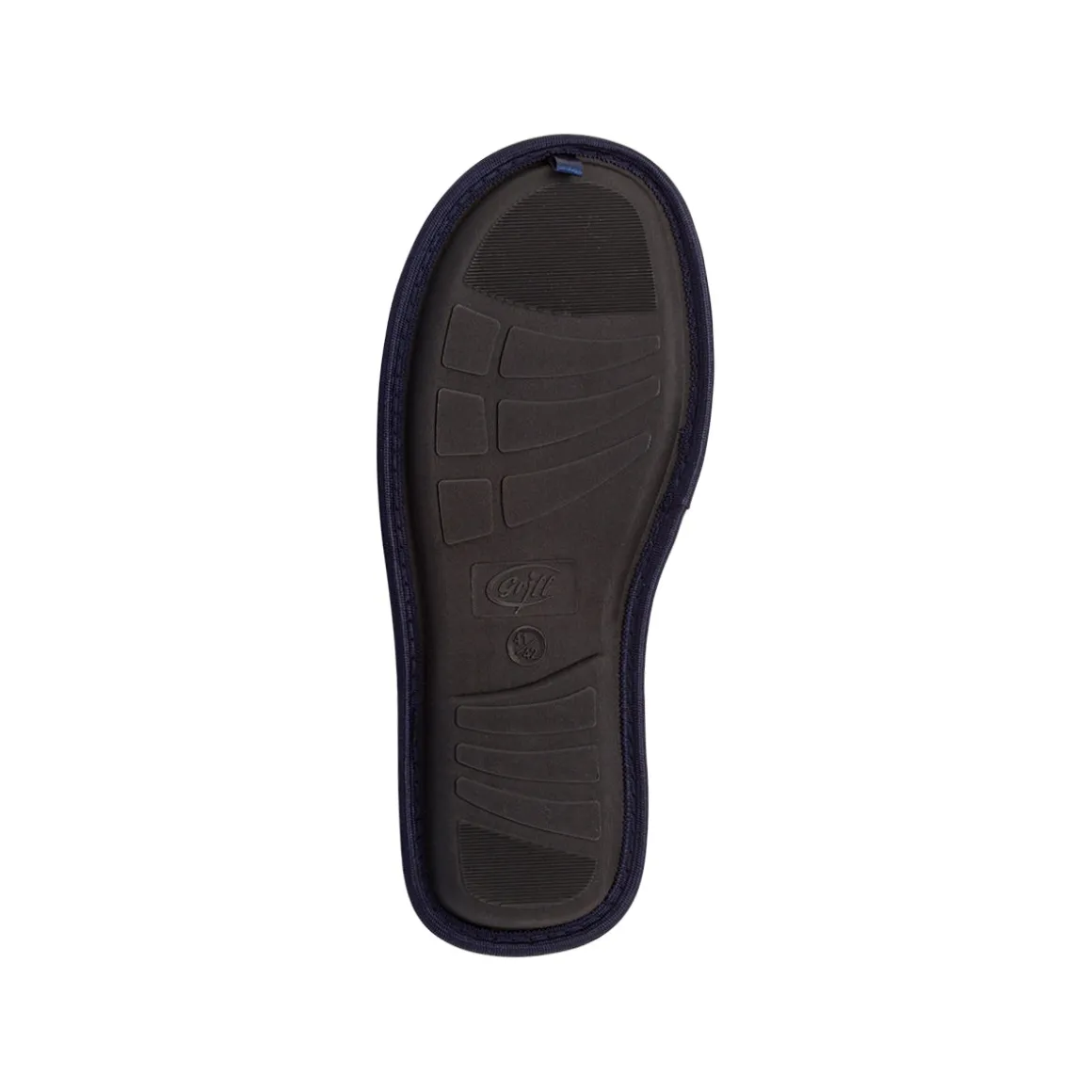 Pantofole blu da Uomo in tessuto a coste Griff