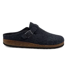 Pantofole blu in tessuto da uomo con cinturino Tè Verde