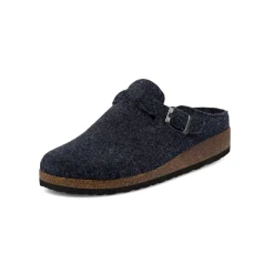 Pantofole blu in tessuto da uomo con cinturino Tè Verde
