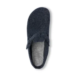 Pantofole blu in tessuto da uomo con cinturino Tè Verde