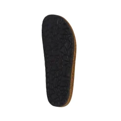 Pantofole blu in tessuto da donna con cinturino e fibbia Tè Verde