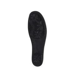 Pantofole blu scuro da donna con sottopiede in pelle Stilrosa