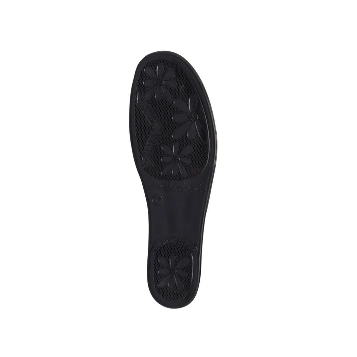 Pantofole blu scuro da donna con sottopiede in pelle Stilrosa
