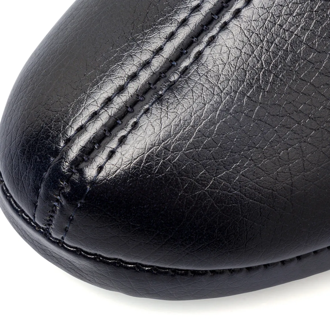 Pantofole blu scuro da donna con sottopiede in pelle Stilrosa