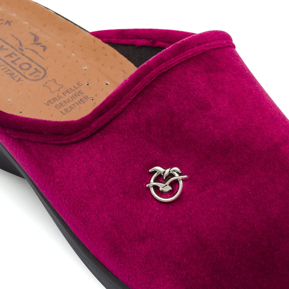 Pantofole bordeaux da donna Fly Flot