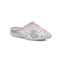 Pantofole con stampa gatti rosa e grigi da Donna Italia Trend