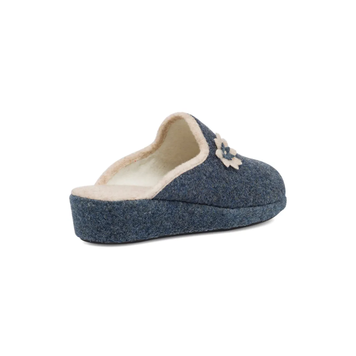 Pantofole da Donna Blu con Fiore Decorativo Stilrosa