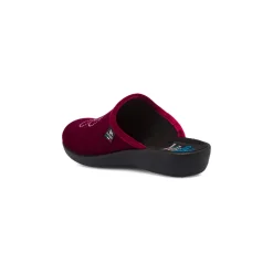 Pantofole da Donna bordeaux con elefantino in strass Fly Flot