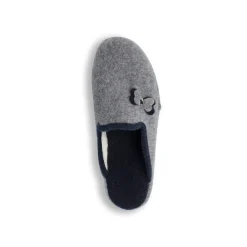 Pantofole da Donna in feltro grigio con fiocco Stilrosa
