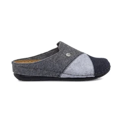 Pantofole da Donna in feltro grigio e blu Flex'is