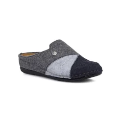 Pantofole da Donna in feltro grigio e blu Flex'is