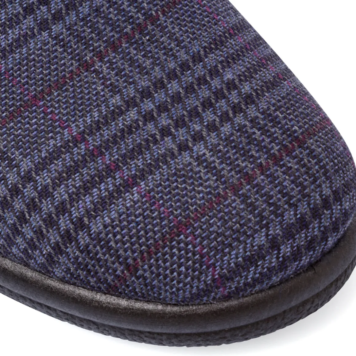 Pantofole da Uomo blu con dettaglio a quadri Italia Trend
