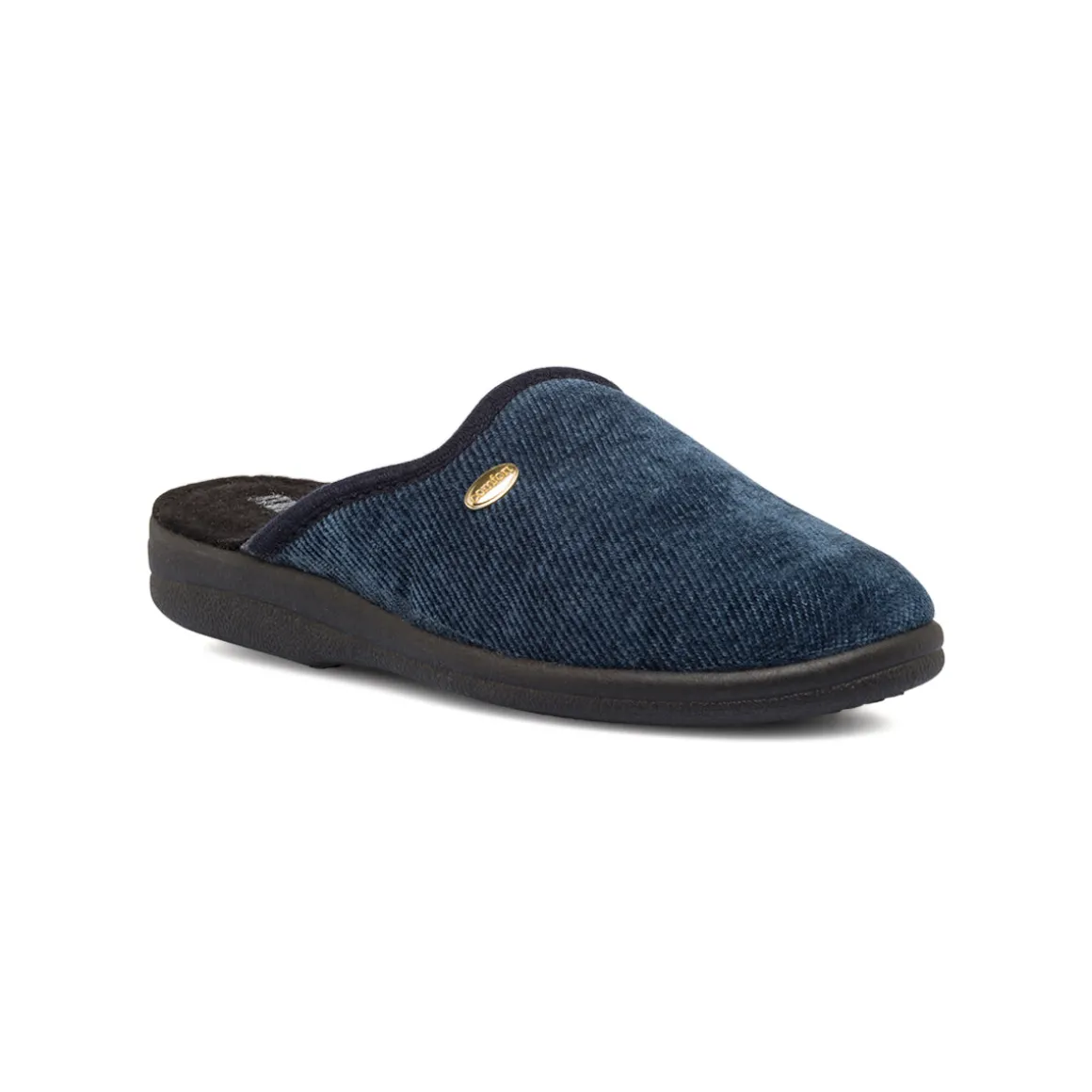 Pantofole da Uomo blu effetto ciniglia Italia Trend