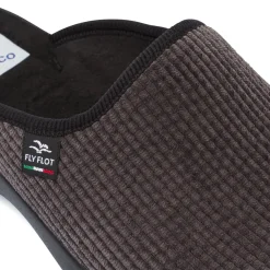 Pantofole da Uomo Grigie in Tessuto con Suola Ergonomica Fly Flot