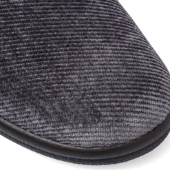 Pantofole da Uomo in tessuto grigio effetto ciniglia Italia Trend