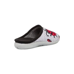Pantofole grigie con stampa coccinella da Donna Italia Trend