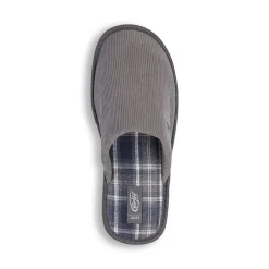 Pantofole grigie da Uomo in tessuto a coste Griff