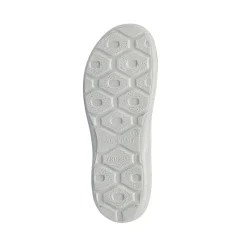 Pantofole in feltro blu da Donna con fiore decorativo Italia Trend