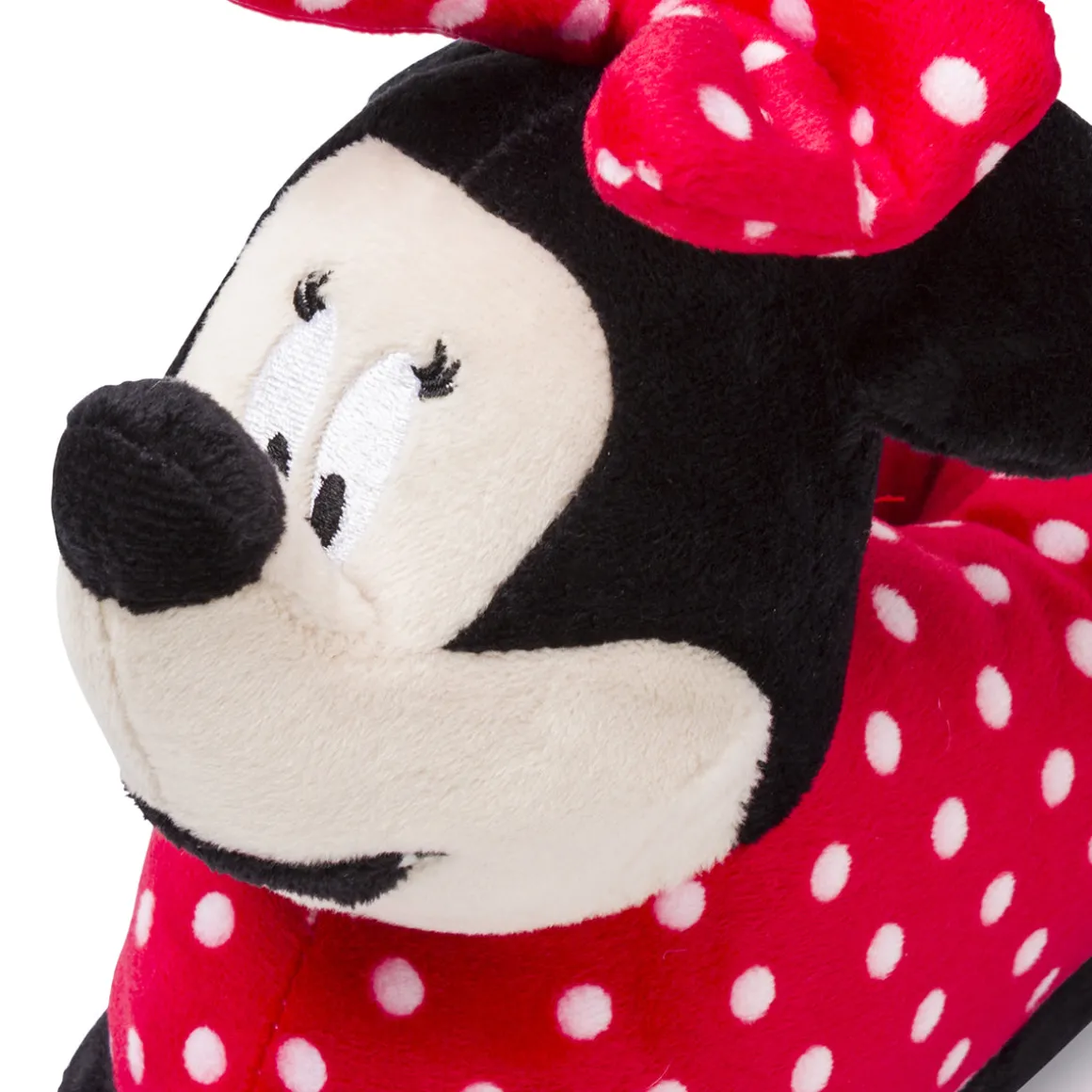 Pantofole Minnie rosse a pois da Bambina