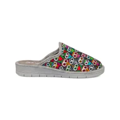 Pantofole multicolore da Donna con gufi Italia Trend