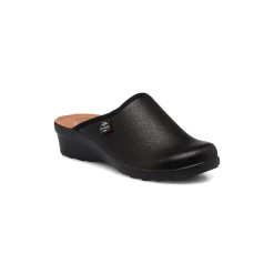 Pantofole nere da donna con sottopiede anti-shock Fly Flot