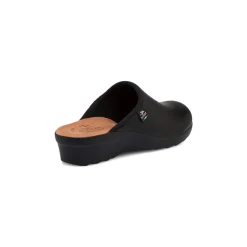 Pantofole nere da donna con sottopiede anti-shock Fly Flot
