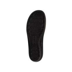 Pantofole nere da donna con sottopiede anti-shock Fly Flot