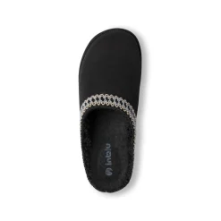 Pantofole nere da Donna in similpelle effetto scamosciato Inblu