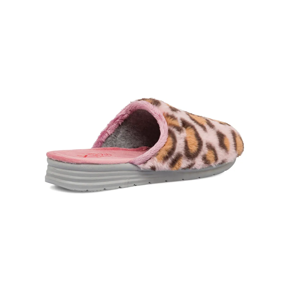 Pantofole rosa con dettaglio leopardato da Donna Tiglio