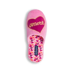 Pantofole rosa da Donna con cuori De Fonseca