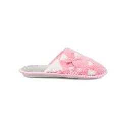 Pantofole rosa da Donna effetto pelliccia con fiocco Griff