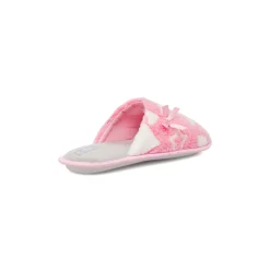 Pantofole rosa da Donna effetto pelliccia con fiocco Griff