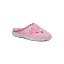 Pantofole rosa da Donna in tessuto con dettagli glitter Italia Trend
