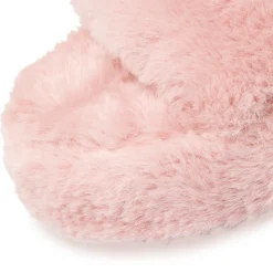 Pantofole rosa da donna in pelliccia sintetica Lora Ferres